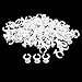 Approx.100pcs Eyelash Extension Disposable Glue Holder Rings 2-Slot S