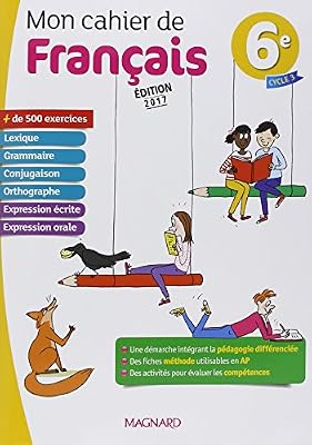 mon cahier de français 6ème