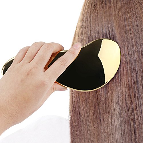 Segbeauty® 2 Stück Entwirren Bürsten Professional Detangler Haarbürste Set, Original Entwirren Kamm für Natürliche Dicke Haare, Schmerzen-Free Nass Detangling Pinsel für Kinder – Verzinktes Gold & Rose Rot - 8