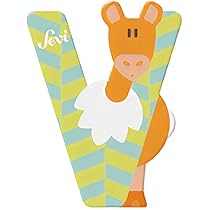 Letterina In Legno Alfabeto - Lettera N Decorata A Mano, 10 Cm - Foto 7