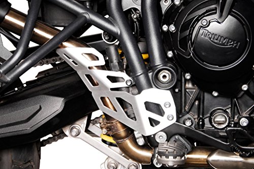 Heel Guard R/H. Silver. Triumph Tiger 800 / 800 XC