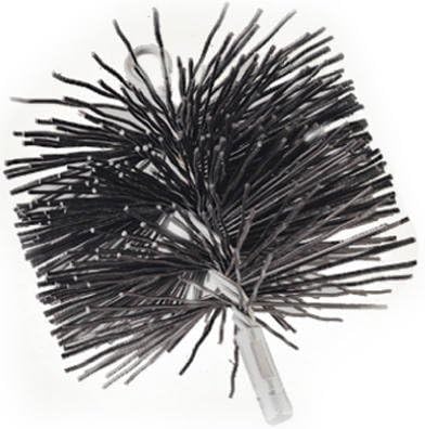 Imperial Mfg Group Usa BR0182 8-Inch Black Polypropylene Chimney Brush - Quantity 12