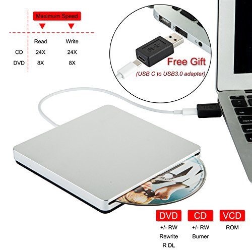 externe dvd   cd - laufwerk usb-c superdrive usb - dvd -   cd - brenner fahren  dvd   cd - rw - laufwerk f  r macbook pro   air   laptop   desktop f  