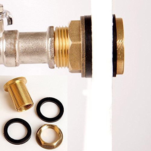 Regentonnenverschraubung Faßverschraubung mit 1/2" Aufnahme für Zapfhahn (Faß01)