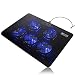 Produktbild MTSBW Blaues LED-Licht 5 Lüfter Cooling Pad Cooler DC 5V-Laptop-Kühlung