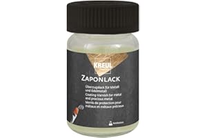 Kreul 84060-Lacca Zapon, 60 ml, Vernice Protettiva Trasparente per superfici Metalliche Lucide, previene l'appannamento, Lo scolorimento e la corrosione, Transparent, 60 unità