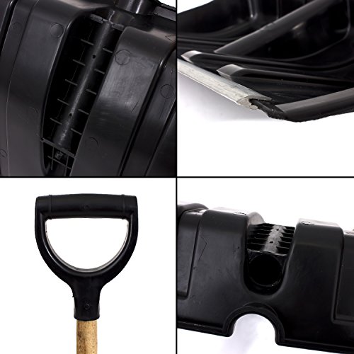 Schneeschieber Frauenschneeschieber Schnee Schaufel schwarz - 4