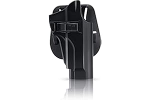 efluky Beretta Holster Ceinture Airsoft Pistolet Defense Gun Holster for Beretta 92fs, 92FS INOX, M9, Chiappa M9, M9_22, Paddle 60° Réglable