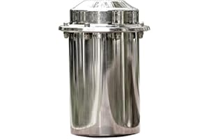 XMRISE wasserdichte Zeitkapsel aus Edelstahl, korrosionsbeständig, langlebig,verschließbar, Behälter für die Zukunft 7.87 inch/20cm