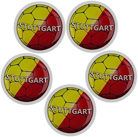 Magnets Set M0203 Football Stuttgart Large and Strong Adhesive – For Kids, Children's Room, Office, Home, Fridge Whiteboard