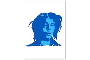 QBIX Bob Marley Stencil - 2 Layers A3 Size Stencil - 2 Layers A3 Size - Reusable DIY Stencil for Painting, Baking, Crafts, Wall, Furniture