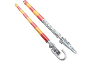 SUDEG 2-TLG 3T 3000kg Abschleppstange Pannenhilfe mit Federdämpfung, Schlepplänge 175cm, Max. Zugkraft: 3000kg