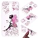 Produktbild Everainy Huawei Mate 20 Lite Silikon Hülle Durchsichtig Ultra Slim Neu Muster Ultradünn Handyhülle Stoßstange Case Cover für Huawei Mate 20 Lite Gummi Hüllen Stoßfest Transparent Bumper (Schmetterling Mädchen)