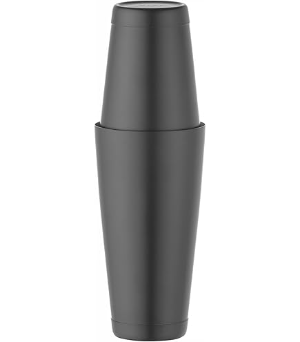 Shaker Boston Per Cocktail In Vetro E Acciaio Inox Con Manicotto In Gomma - 473 Ml - Foto 4