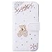 Produktbild SMART LEGEND Lederhülle für Samsung Galaxy J5 2016 Glitzer Ledertasche Bling Bling Strass Hülle Bär Diamant DIY Crystal Schutzhülle Handyhülle Premium PU Leder Flip Case Protective Cover Innere Weiche Silikon Bookcase Backcover Handy Tasche Schale mit Kartenfächer Magnetverschluß Standfunktion Etui