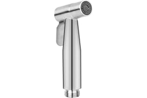 WEIDMAX Hand Held Bidet Sprayer Acero inoxidable Cepillado Níquel Pulverizador Paño del baño Lavadora de pañales Portátil A prueba de óxido Cabeza de pulverizador de ducha para Personal