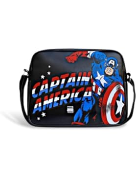 Logoshirt Schultertasche MARVEL - CAPTAIN AMERICA black