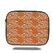 Produktbild Tablet Bag for Ipad air 2/3/4/mini 9.7 inch,Orange,Asian Style Spring Meadow Pattern with Branches in Full Blossom with Birds Nature,Orange White