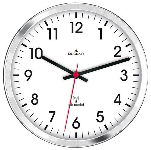 Preisvergleich Produktbild Dugena Wand Funk Lautlos Chrom, 4460655