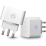 Presa Wifi Italiana 16A 3680W, Monitoraggio energetico Intelligente Smart Presa, Protezione Sovraccarico, Timer e Regolazione