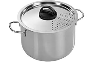 Barazzoni spaghettieri scolaveloce inoxydable cm22, acier inoxydable, 5.5 litres, acier