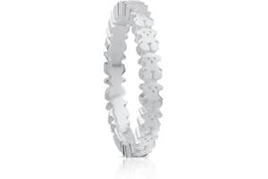 TOUS Anillo de Plata de Primera Ley para Mujer con Motivo de Osos, Elegante y Versátil, Colección Straight