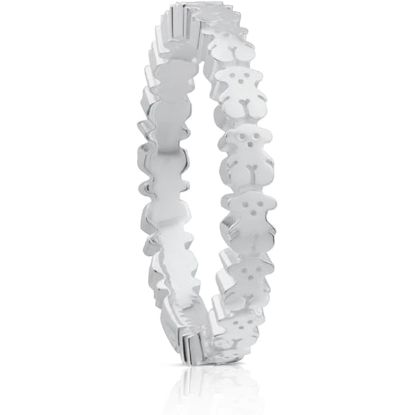 TOUS Orecchini Donna Argento 925 Con Ametista E Orsetto, Collezione Cool Color, Creole 11,5 Mm