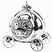 Girls Silver Cinderella Coach Money Box