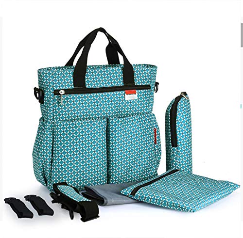 Preisvergleich Produktbild GAOXP Mütter und Kinder Pauschalreisen Essentials Multi Function große Kapazität Wasserdichte Mumie Beutel Mutterschafts Produkte Baby Rucksack Outdoor-Tasche Fashion Windeltasche,magicgreen