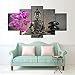 Produktbild XZT1GY Dekoration Kunst Malerei Modulare HD Gedruckt 5 Panel Blume Figur Von Buddha Wohnzimmer Wand Leinwand Bilder Poster,16 * 24 16 * 32 16 * 40in