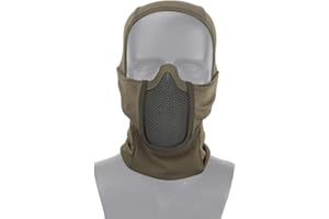 GYDEHUTJ DETECH Ropa táctica Transpirable Balaclava Malla máscara Facial Completa Airsoft CS máscara Caza Bicicleta Capucha Capucha Capucha