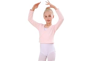 Bezioner Dziecięca kurtka baletowa, do gimnastyki, tańca, baletu, długie rękawy, dla dziewcząt i kobiet