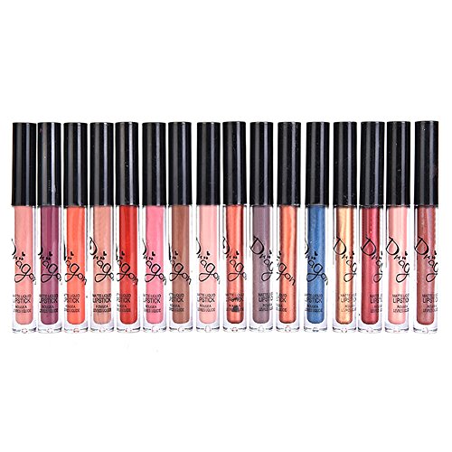 Blue Vessel 16 Farben Wasserdicht Lippenstift Set Dauerhafte Lange Matte Lip Gloss Lip Liner Kosmetik