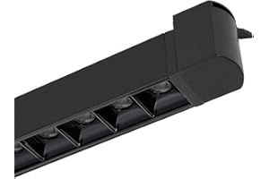 LEDKIA LIGHTING Faretto Lineare LED Binario Trifase 15W UGR13 3000K Nero