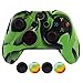Produktbild Hikfly Super Thicker Rubber Silicone Controller with 4pcs Thumb Grips Caps Kits for Xbox One Controller(Grün Tarnung)