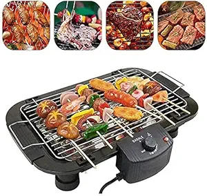 Clefairy Portable Home Electric Hot Pot Cooking Machine, Barbecue Griddle with Non-Stick Coating Grill Plate Pans for Adjustable Thermostatic Heat Control Square Non-Stick Cooking Surface