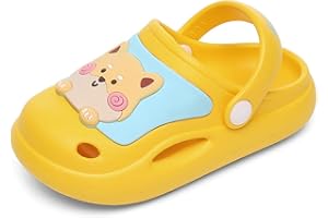 MEIDIASTRA Kinder Clogs Mädchen Gartenschuhe Leicht Jungen Clogs Pantoletten Strandschuhe Hausschuhe Sandalen mit Niedliches Cartoon Hase Krokodil Löwe Einhorn Shiba Inu