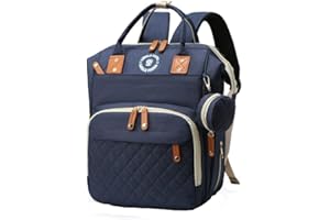 Likkle Panda Baby Changing Travel Backpack Bag, Spacious, Unisex, Multifunctional with USB port/Pacifier holder/Stroller straps