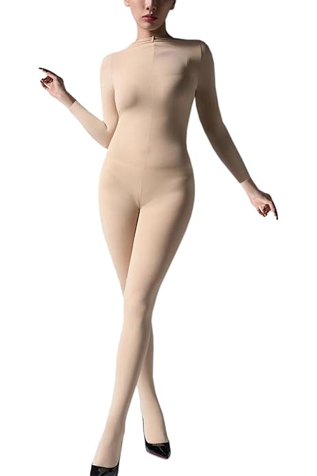 Tuta Corpo Intero Donna - Body Aderente Con Zip | Per Yoga E Sport | Taglia Unica (Fino A 60kg) - Foto 7