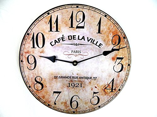 leise Wanduhr Vintage look - 2