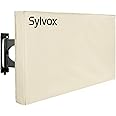 SYLVOX Outdoor TV Cover for 50-55 inch TVs with Fully Bottom Cover, Waterproof Weatherproof Dustproof TV Screen Cover with Remote Control Pocket, Perfect for Outdoor TV Protection
