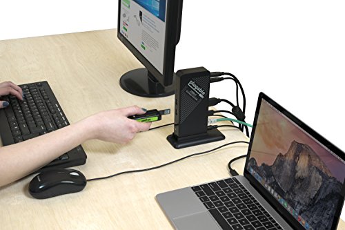 Plugable USB-C Dockingstation mit HDMI Schnittstelle und 60 W Aufladeleistung für MacBook Retina 12″ 2015 / 2016, Dell XPS 13 uvm. (inklusive Netzteil für EU und GB) - 2