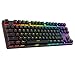 Produktbild DREVO Tyrfing 87 Tasten V2 Hintergrundbeleuchtete Mechanische Gaming-Tastatur ohne Nummernfeld, Macro-Programmierung, Media Control, Software-Unterstützung - Outemu Tactile [Brauner Schalter, Schwarz]