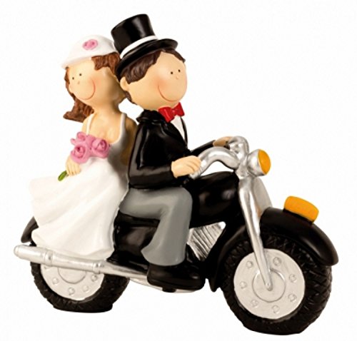Preisvergleich Produktbild Hochzeitspaar auf Motorrad