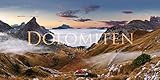 Dolomiten 2019, Wandkalender / Panoramakalender im Querformat (66x33 cm) - Landschaftskalender / Naturkalender mit Monatskalendarium by