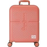 Pepe Jeans Laila Hard Cabin Suitcase, Red, 4 Double Wheels | Carry-On Luggage