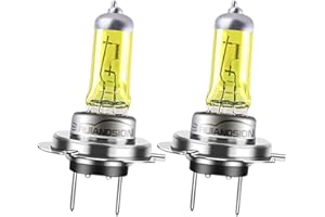 ‎RUIANDSION Ruiandsion 2pcs H7 Halogen-Scheinwerfer Birne Nebellicht 100W 12V Gelb Glühbirnen