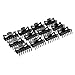 Gleader 12pcs Women Girls Hair Claw Clip Jaw Clamp Black Hairpin Summer Tiara