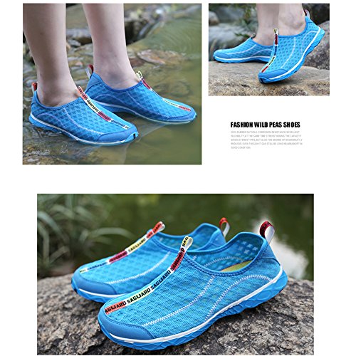 SAGUARO® Unisex Damen Herren Aquaschuhe Strandschuhe Breathable Ineinander Greifen Wasserdicht Schlüpfen Schnell Trocknend Schwimmschuhe Surfschuhe - 6