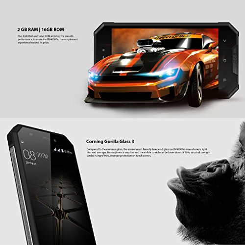 Telefonia Mobile Smartphone in offerte,Blackview BV4000pro IP68 Antipolvere Impermeabile 3G Dual SIM Quad Core 4.7'' HD Touchscreen IPS Android7.0 Smartphone,2GB RAM+16GB ROM,8MP/2MP,3680mAh